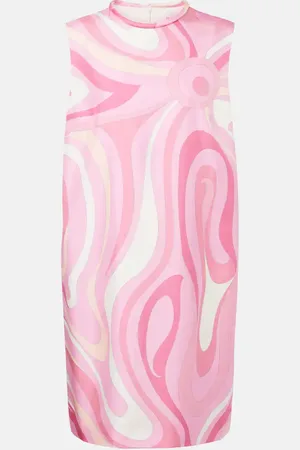 Puccini Marmo silk minidress
