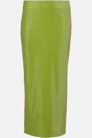 Oscar de la Renta Sequined pencil skirt