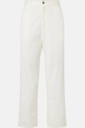 The Row Sharka cotton and cashmere wide-leg pants