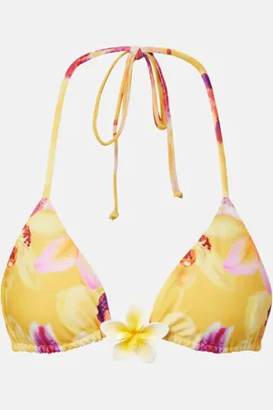 SAME Island floral bikini top