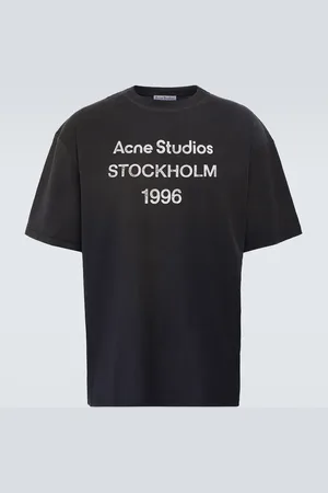 Acne Studios Logo-print cotton-blend T-shirt