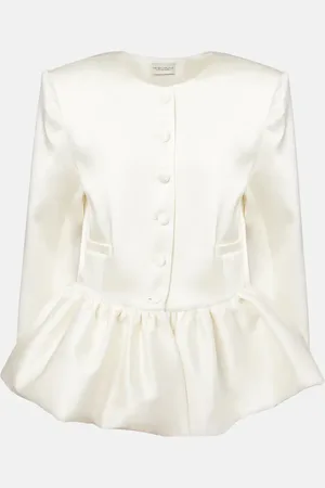 Ilkyaz Ozel Meringue ruffled satin jacket