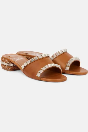 Christian Louboutin Pyramule 30 spiked leather mules