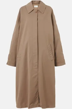 The Row Rocco cotton and cashmere gabardine coat