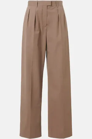 The Row Alfidis cotton wide-leg pants