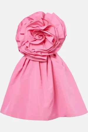 Carolina Herrera Floral-appliquÃ© silk faille cocktail dress