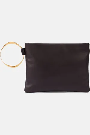 The Row Square Bracelet leather clutch