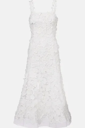 Carolina Herrera Guipure lace midi dress