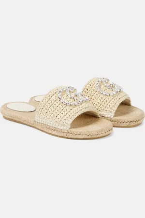 Gucci Interlocking G espadrille slides