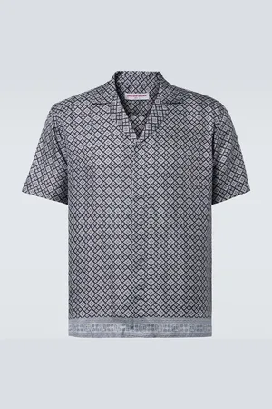Orlebar Brown Maitan printed silk blowing shirt
