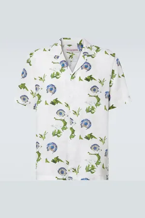 Orlebar Brown Maitan floral linen shirt