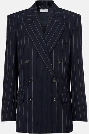 Stella McCartney Pinstripe oversized wool blazer