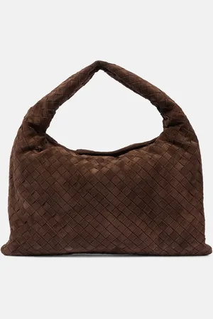 Bottega Veneta Hop Intrecciato suede tote bag