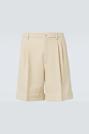 VALENTINO Wool gabardine Bermuda shorts