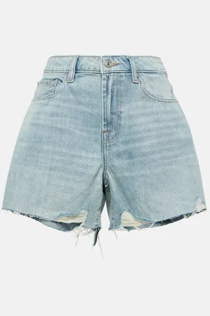 7 for all Mankind Monroe high-rise denim shorts
