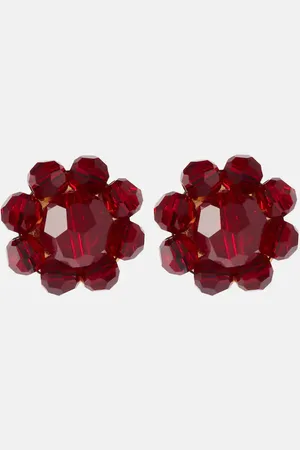 Simone Rocha Daisy crystal stud earrings