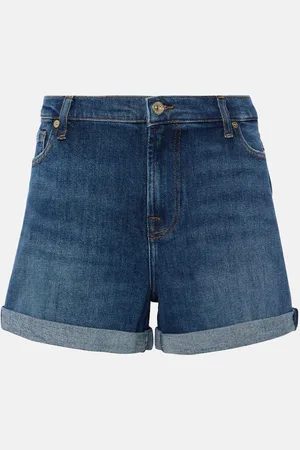 7 for all Mankind Mid-rise denim shorts