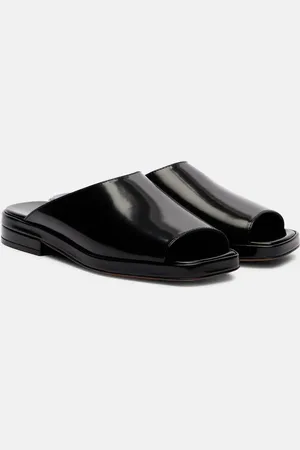 The Row Emi patent leather mules