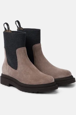 Brunello Cucinelli Suede ankle boots