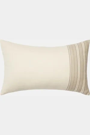 Loro Piana Suitcase striped cotton and cashmere cushion