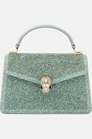 Bvlgari Serpenti Forever Mini suede tote bag