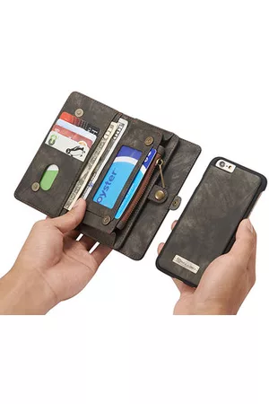 Newchic CaseMe Genuine Leather 10 Card Slots Phone Case