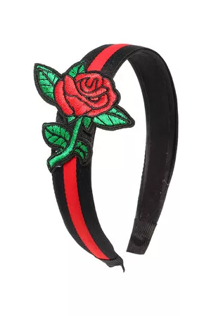 Newchic Women's Retro Hairband Embroidery Rose Flower Hair Accessories