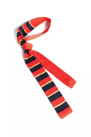 Newchic Men Fashion Stripe Knitted Ties Adjustable Skinny Ties Casual Wedding Party Ties