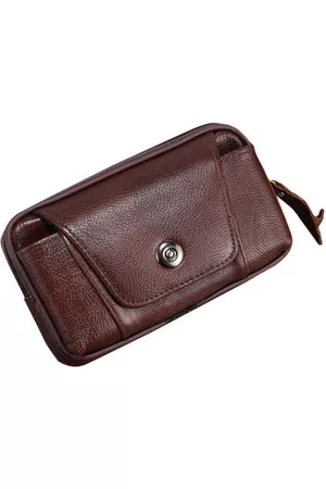 Newchic Leather Cellphone Waist Bag For Men