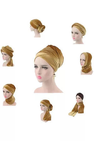 Newchic Women Beanies - Mixed-use Warm Pure Color Turban Hats Windproof Beanie Hats