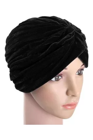 Newchic Indian Style Turban Bonnet Cap Soft Velvet Head Hat Wrap Band Hair Cover Headban