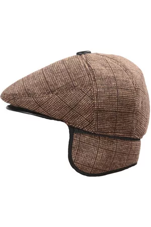 Newchic Warm Solid Lattice Earflap Beret Cap