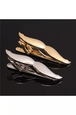 Newchic Men's Vintage Silver Tie Clip Mustache Shape Necktie Tie Clip Bar Clasp