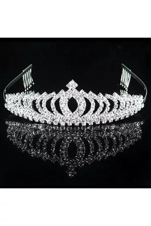 Newchic Elegant Wedding Bridal Tiara Rhinestone Crystal Crown Pageant Prom Hair Headband