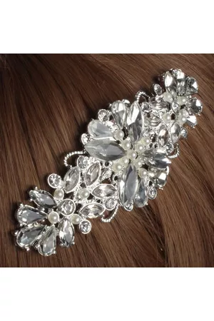 Newchic Bride Wedding Artificial Crystal Rhinestone Hair Clip Comb Hairpin Bridal Headpiece