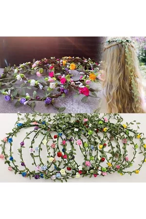Newchic Women Lady Girl Floral Festival Wedding Garland Hair Head Band