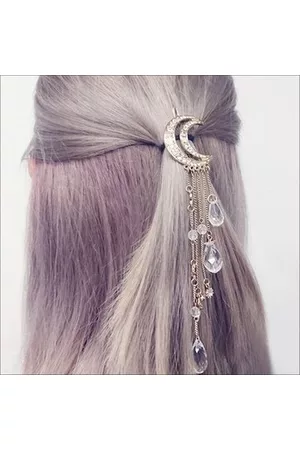 Newchic Moon with Crystal Tassels Hair Clip