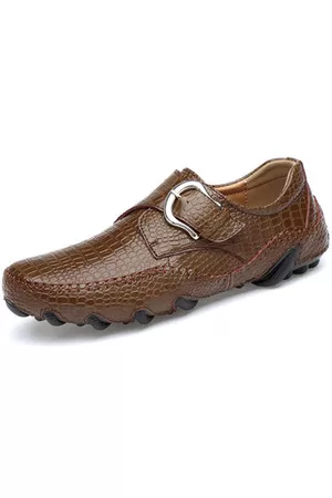 Newchic Men Leather Slip Ons