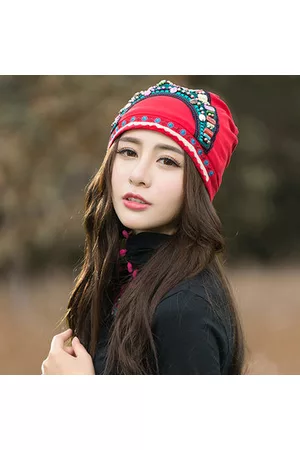 Newchic Embroidery Ethnic Cotton Beanie Hat