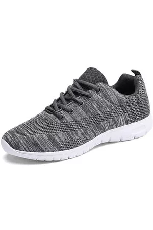 Newchic Men Large Size Knitted Fabric Sport Casual Sneakers