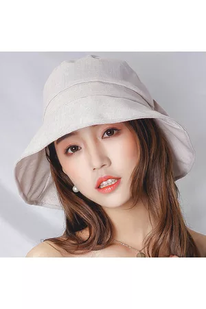 Newchic Women Bowknot Thin Breathable Bucket Hat