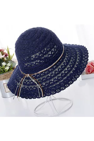 Newchic Women Hollow Foldable Breathable Straw Hats