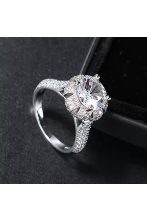 Newchic Crown Gemstone Engagement Ring