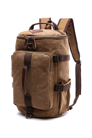 Newchic Canvas Large Capacity Travel Outdoor Backpack For Men