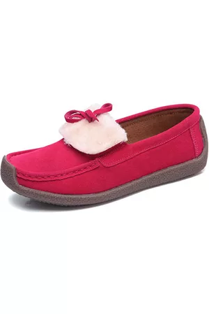 Newchic Furry Bowknot Flat Loafers
