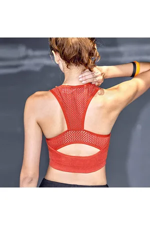 Gym Sports Bra Women Sportswe Crop Sport Top Adjustable Belt Zipper Yoga  Running Bras Push Up Vest Shockproof Underwear Bralette