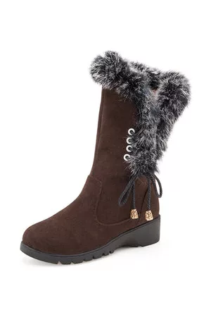 Newchic Mid Calf Fur Lining Boots