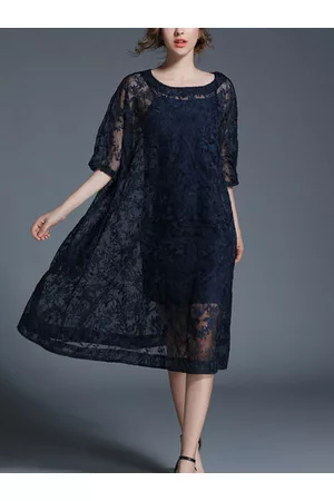 Newchic TangJie Sexy Lace Hollowed Out Two Pieces Women Dresses