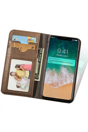 Newchic Leather Wallet Phone Case Slim Flip Cover Kickstand