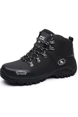 Newchic Men Waterproof Leather Slip Resistant Outdoor Sneakers